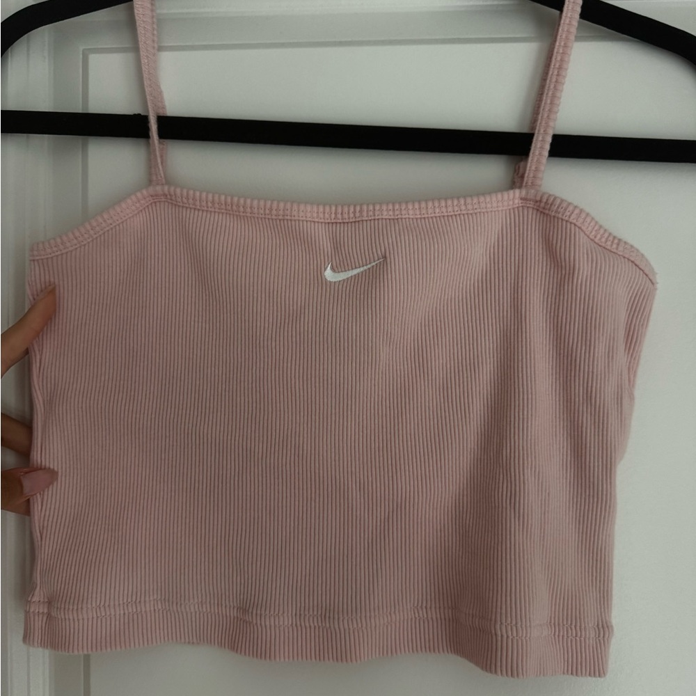 Nike Baby Pink Ribbed Tank Top